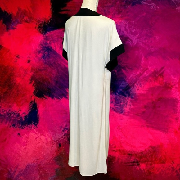 NWT Equipment Femme ‘Claudine’ Button-Up Dress in Ivory / Black Size Small - Picture 10 of 16